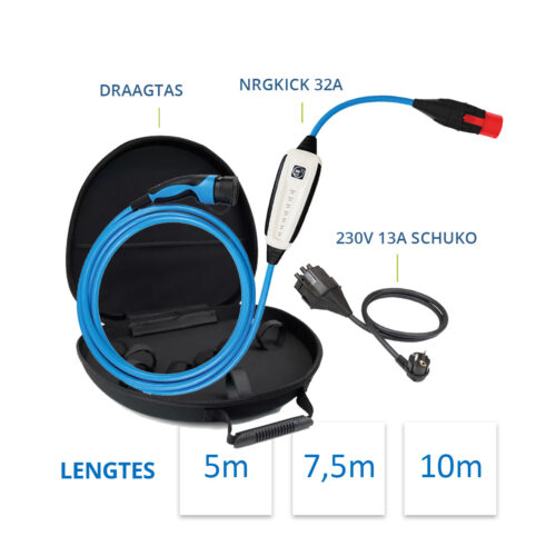 NRGKICK EV CHARGING UNIT 32A 7.5M WIFI+BT SMART ATTACHMENT+CARRIER BAG