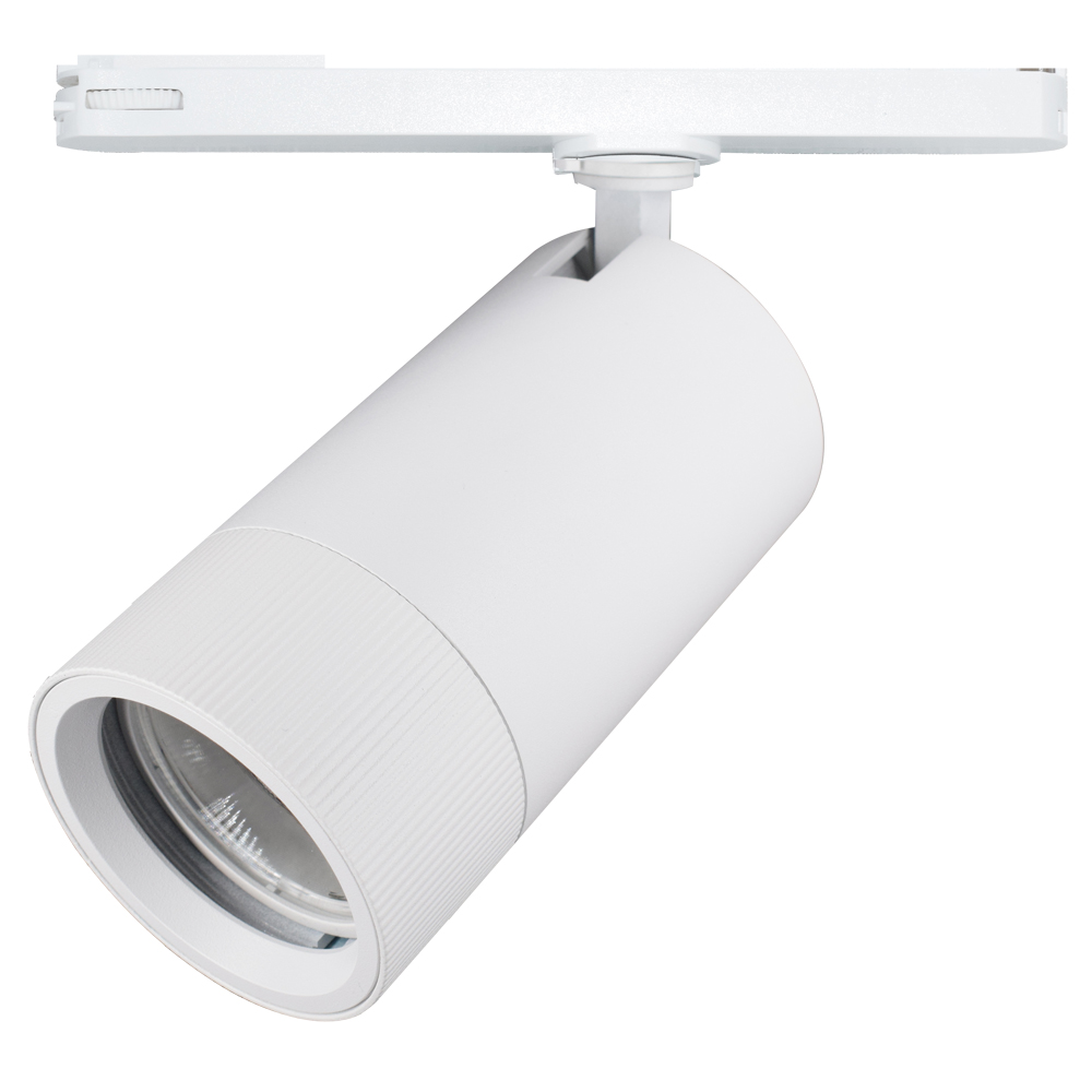 SPOT ON RAIL - CAMBIA - ZOOMING FUNCTION 15-40° - WHITE