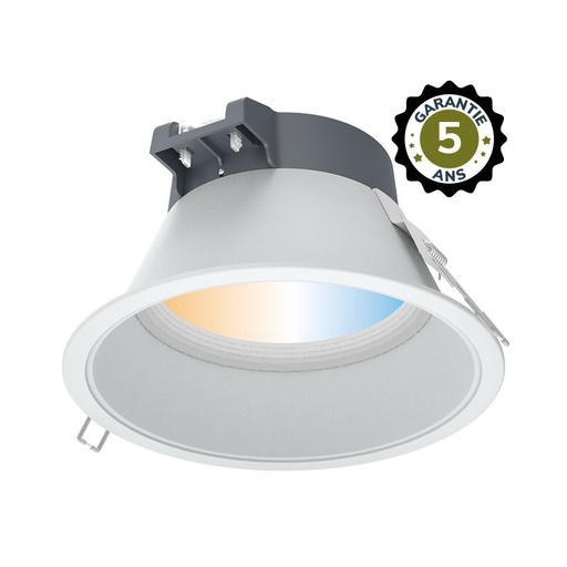 [100316] Downlight LED MIRA CCT  Blanc rond Basse Luminance Ø217mm 30W - GARANTIE 5 ANS