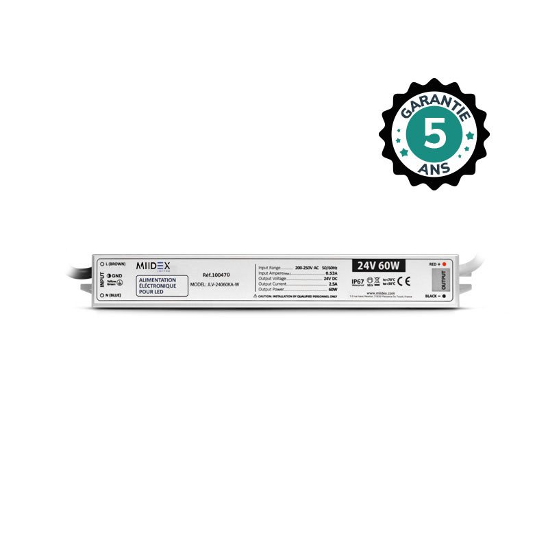 Voeding voor LED 60W 12V DC