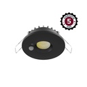 DOWNLIGHT-SPOT ESA-6W-CCT 2700/3000/4000K-DIMBAAR + DETECTOR -ZWART- 5 JAAR GARANTIE