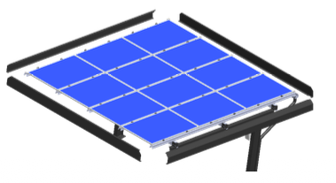 HELIOPARK CARPORT 2 CARS FOUR SIDES FINISHING PLATES