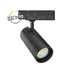 [100394]  SPOT LED SUR RAIL 3PHASE 10/15/20W CCT COIN ADAPTABLE - NOIR