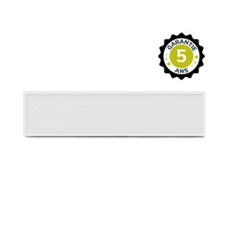 [101104] Dalle LED Blanc PMMA 295 x 1195 mm 28W 3000K Prismatique - ENEC - Garantie 5 ans