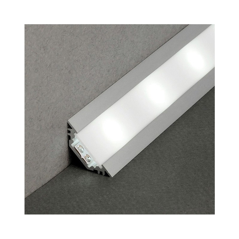 Profiel hoek 45 ° geanodiseerd aluminium 2m voor led strips