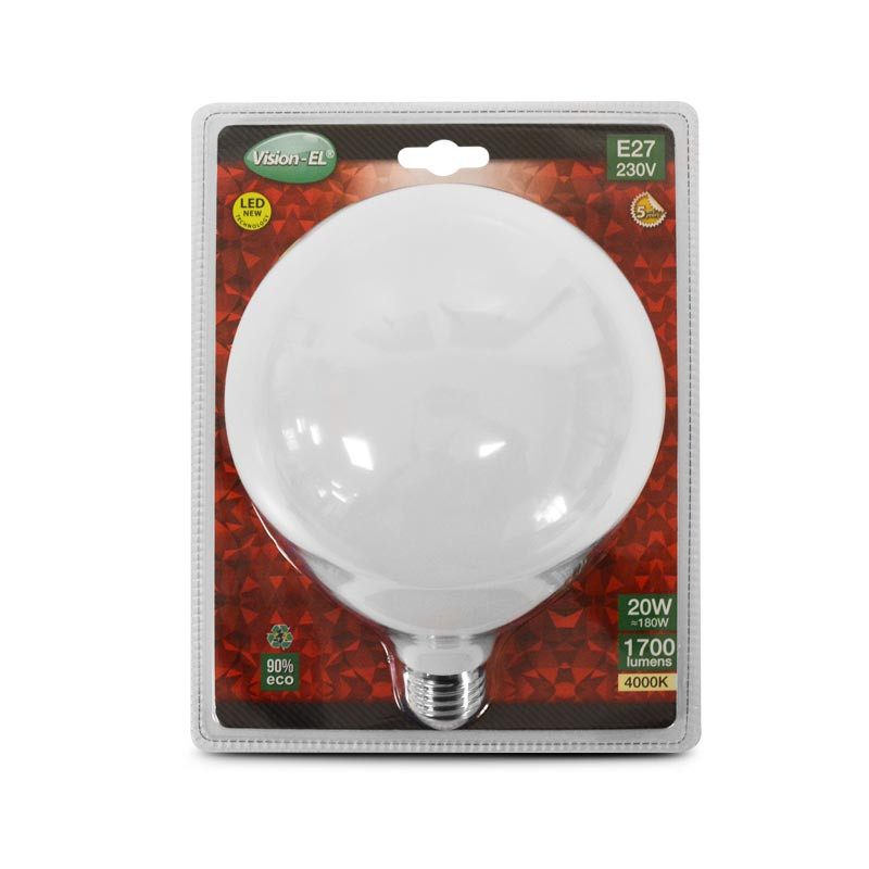 LED lamp E27 Globe 20W 4000K