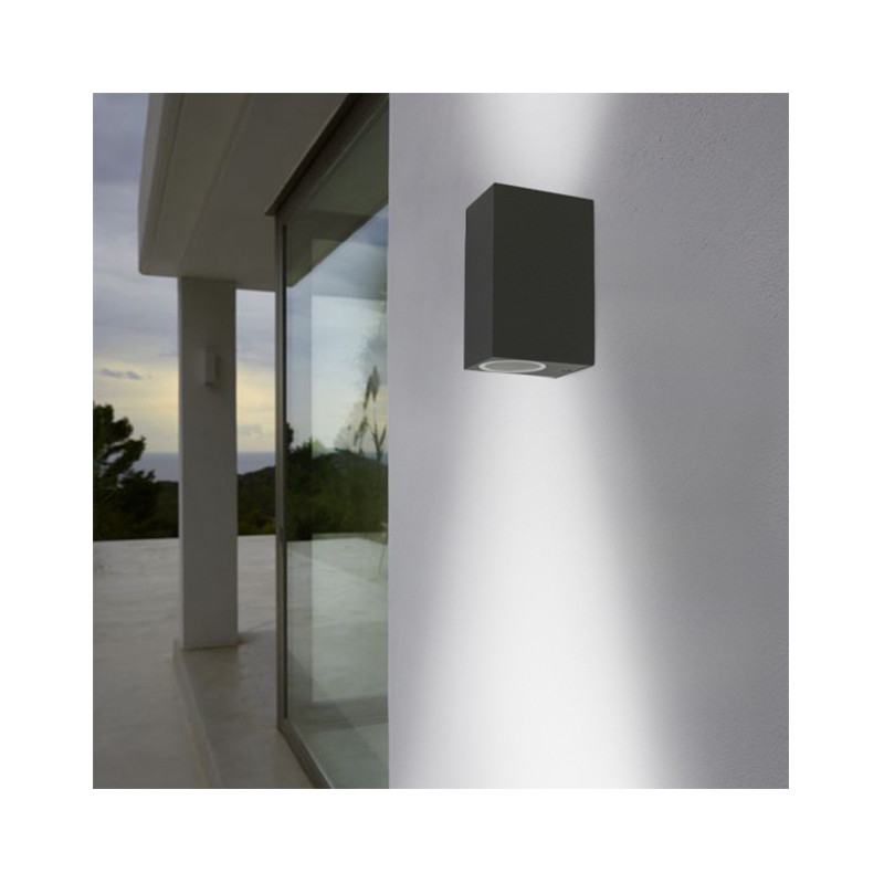 WALL LAMP-GREY-2xGU10