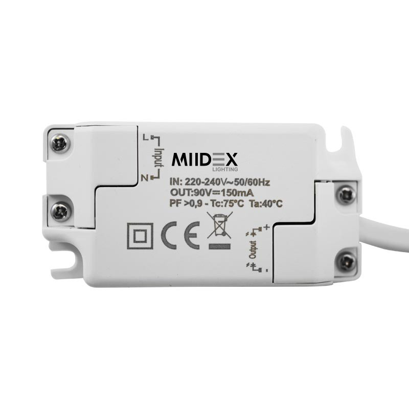 Downlight LED Wit/Zilver rond lage luminantie Ø150mm 15W 4000K