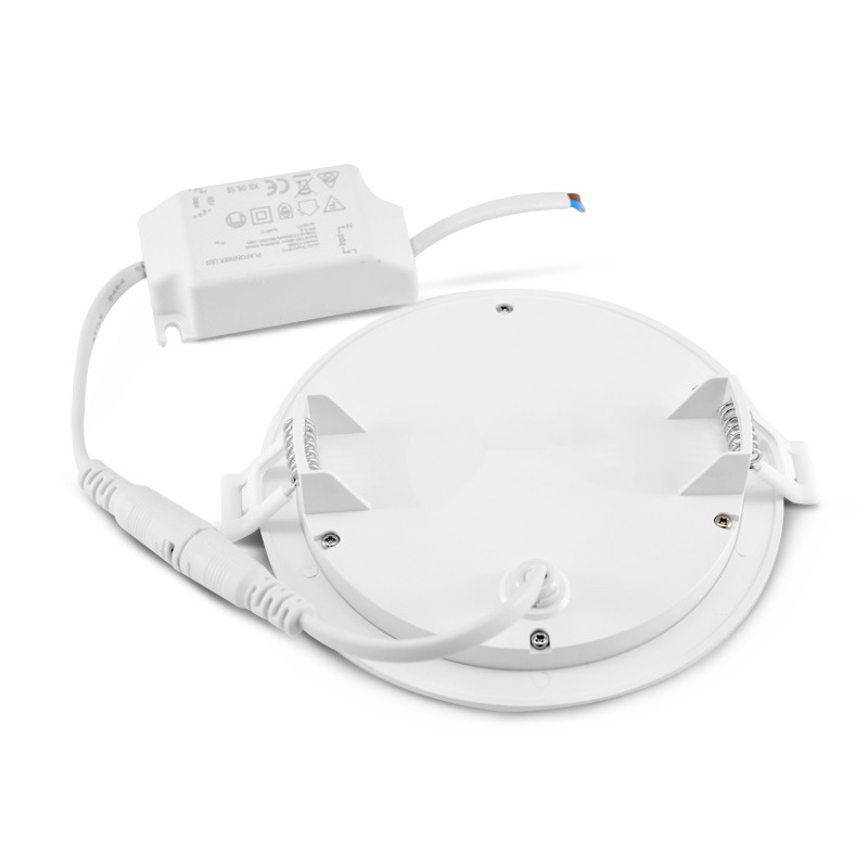 Plafond armatuur Wit Ø128 6W 3000K