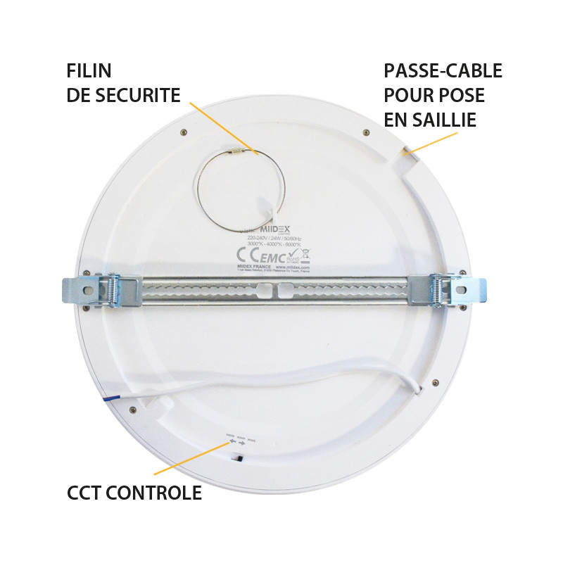 Plafond armatuur Wit Ø300 24W CCT