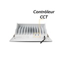 Ledspot vierkant, richtbaar en met voeding 32/38W CCT - 5 jaar garantie