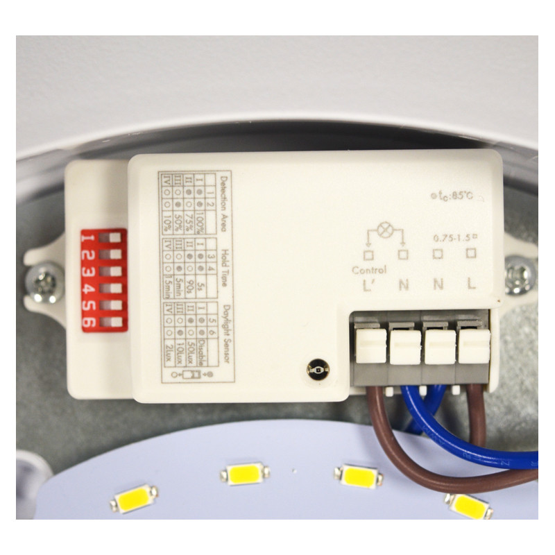 7789 - Hall lighting surface 18W 3000K + sensor