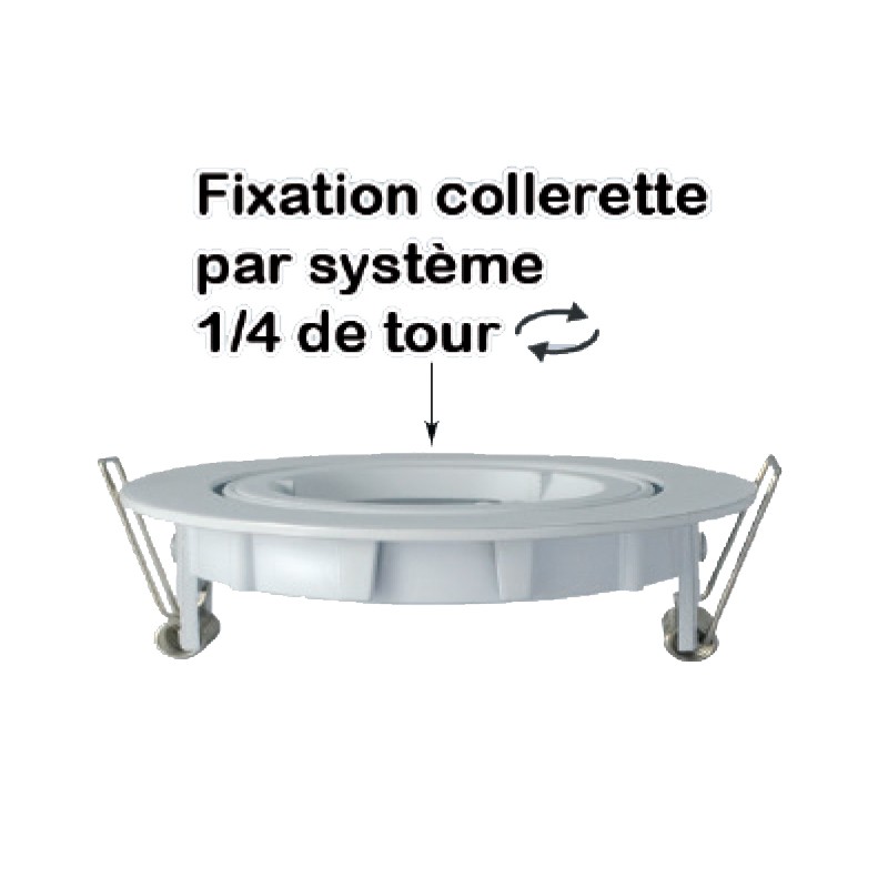 SUPPORT-SPOT-ROUND-1/4 TURN-WHITE 