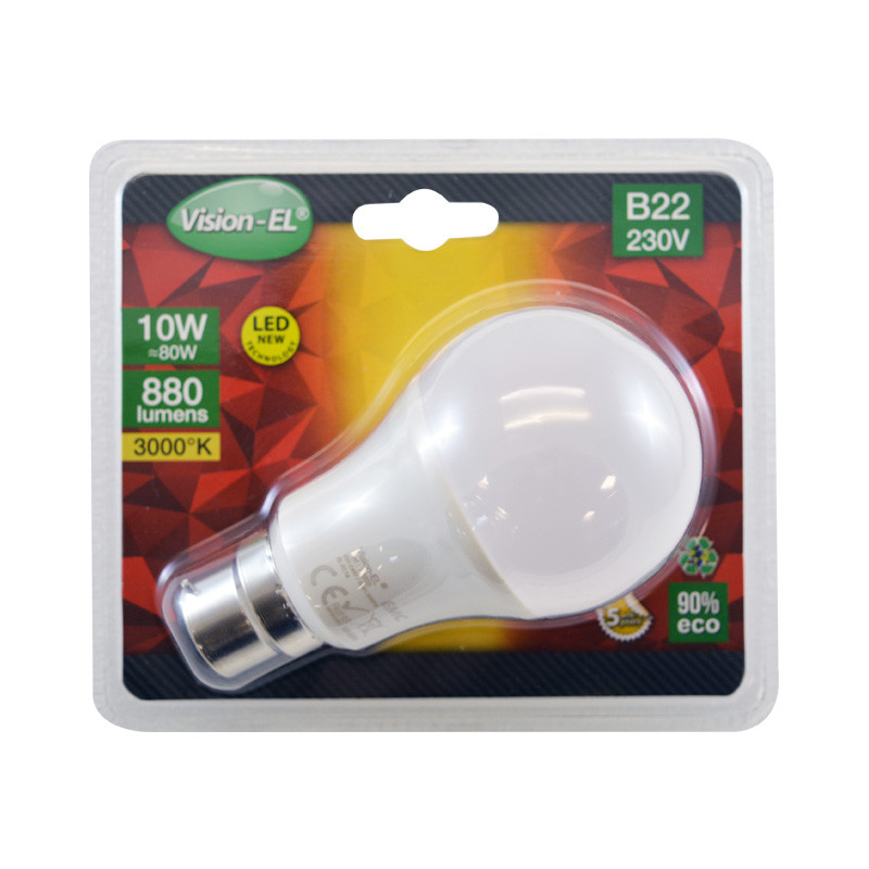 LED lamp B22 Bulb 10W 3000K