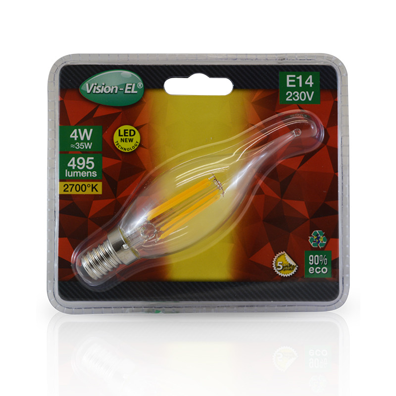 LED lamp E14 Filament Vlammetje 4W 2700K