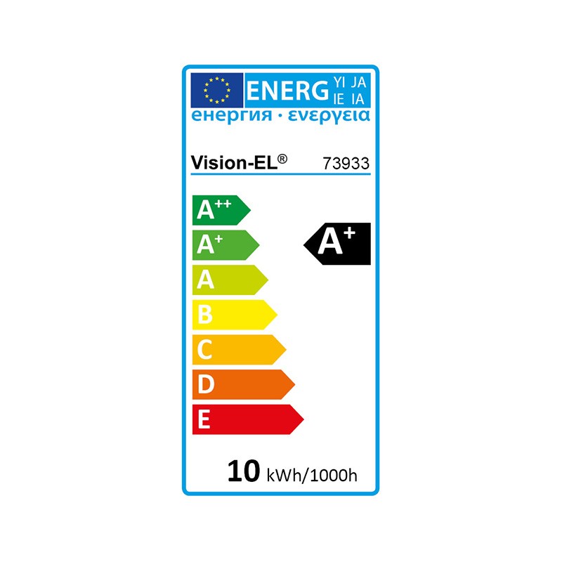 LED lamp E27 Bulb 10W 4000K Blister x2