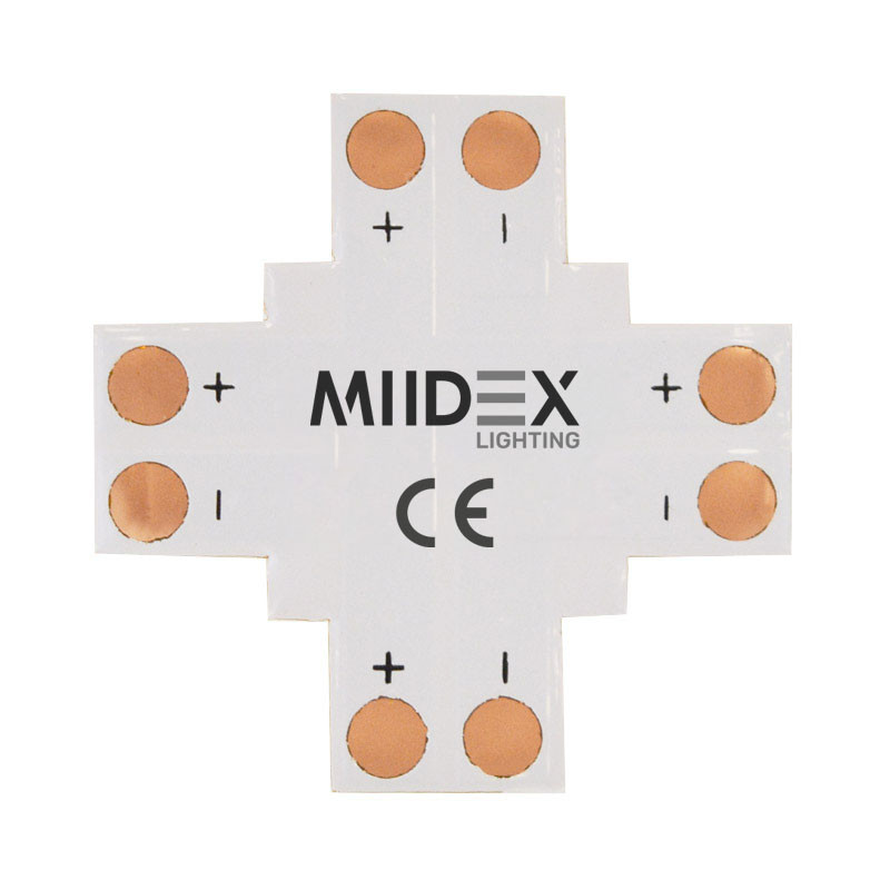 Connector X LED strips 12V / 24V 10mm om te solderen