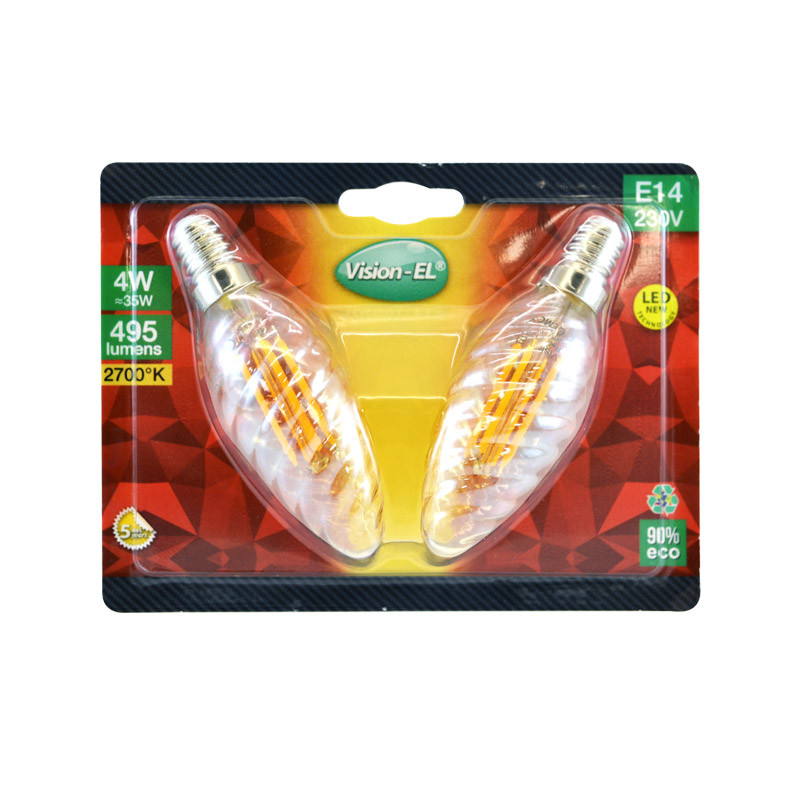 LED lamp E14 Filament Getorst 4W 2700K Golden Blister x 2
