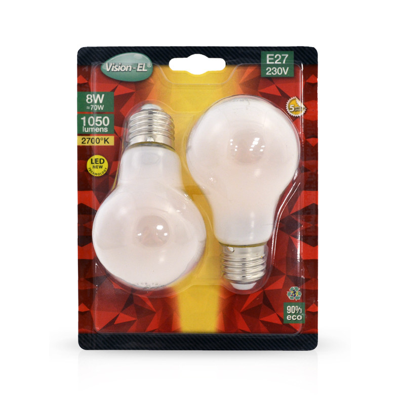 LED FIL COB BULB E27 8W 2700°K 