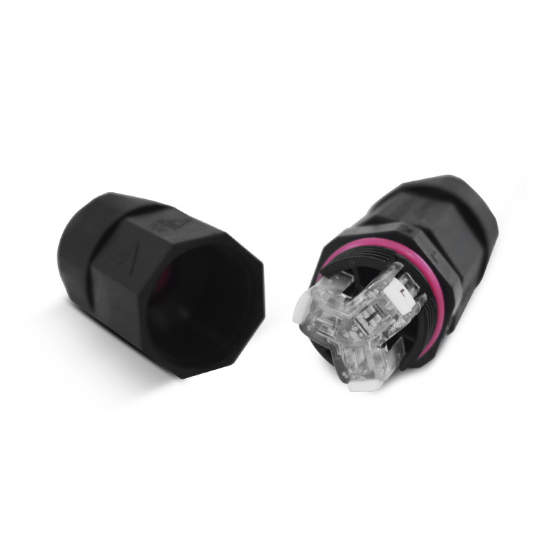 Automatische waterdichte connector IP68 250V 16A Zwart 3 Draden Monoblok