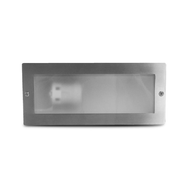 Inbouw LED spot E27 Rechthoek Inox 304