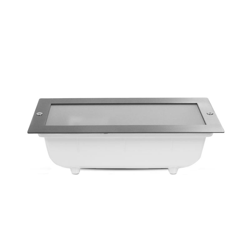 Inbouw LED spot E27 Rechthoek Inox 304