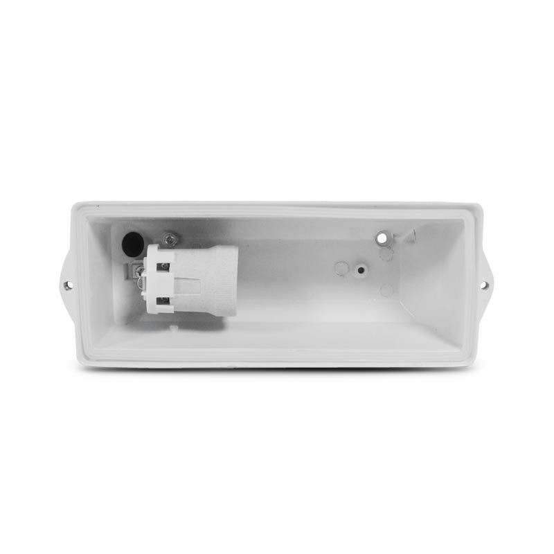 Inbouw LED spot E27 Rechthoek Inox 304