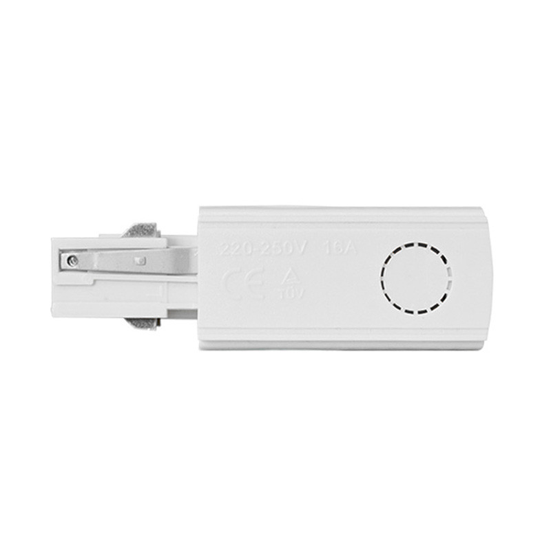 SPOT ON RAIL-POWER CONNECTOR-230V-WHITE-LEFT