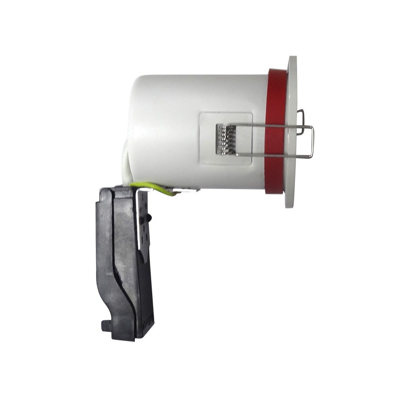 Support plafond BBC Rond Oriënteerbaar Wit met snelverbinding Ø100 mm