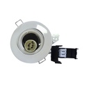 Support plafond BBC Rond Oriënteerbaar Wit met snelverbinding Ø100 mm