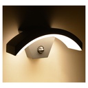 WALL MOUNT LED 6W 4000K BLACK SENSOR