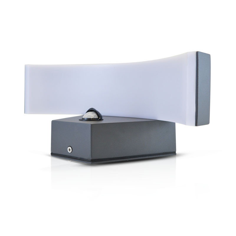 WALL MOUNT LED 6W 4000K BLACK SENSOR