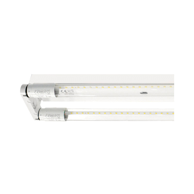 Armatuur DUBBELE tube LED T8 1500 mm - Neutraal / Fase zelfde zijde