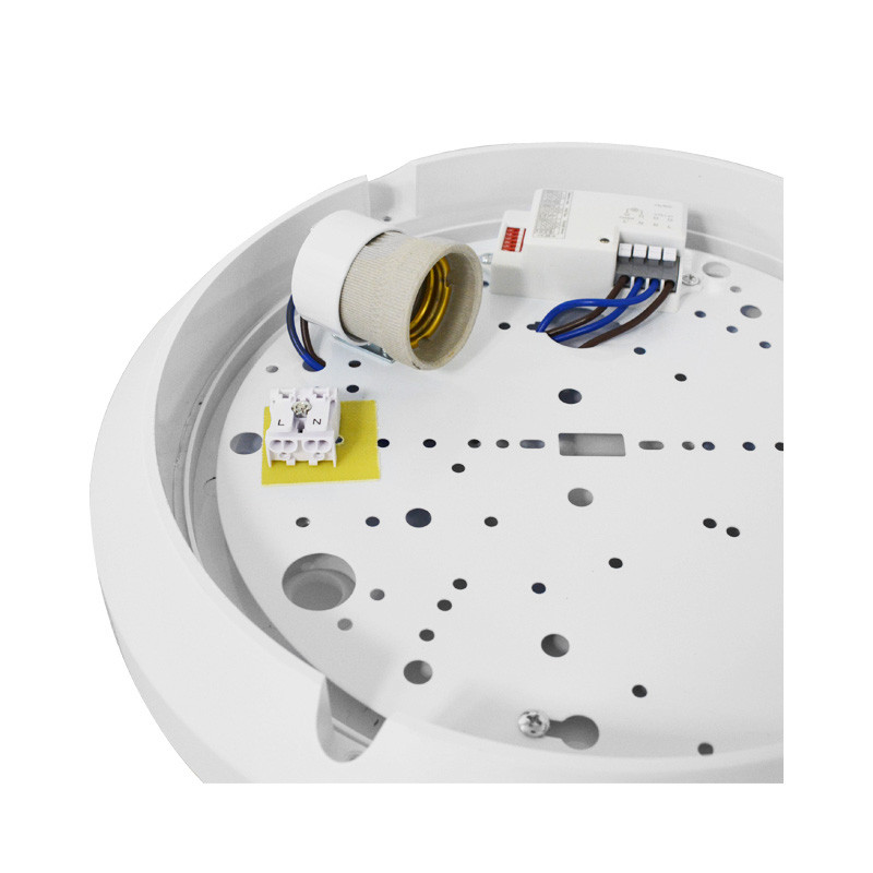 LED Hublot Ø300 E27 Wit IP65 + Detector