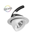 LED-Slakvorm Spotlight, richtbaar en roteerbaar 40W 4000K + Voeding