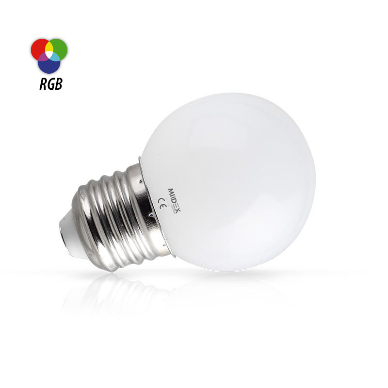 Ampoule LED E27 RGB 1W