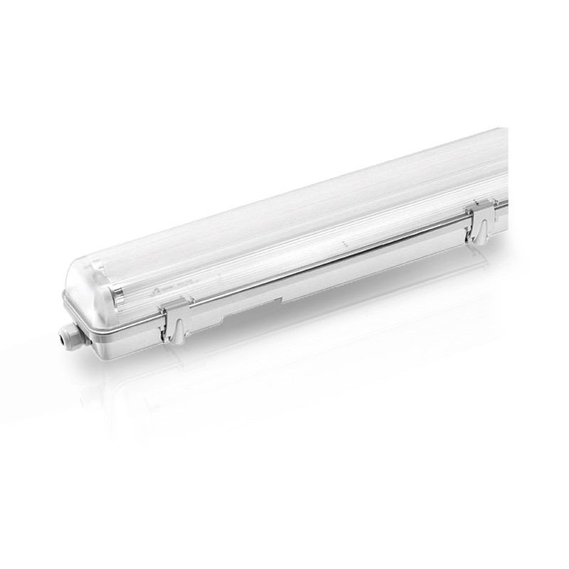 Triproof (LED incl) Met doorvoer voor twee 1200 mm Tubes T8