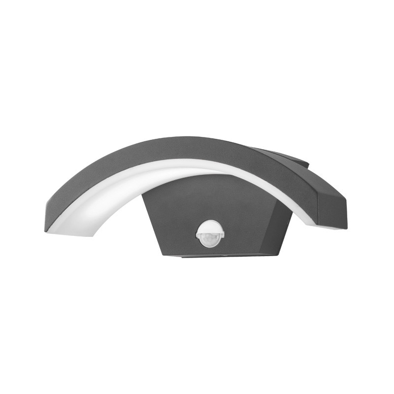 Opbouwarmatuur LED 6W 360 LM Detector 3000K Grijs IP54