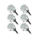 KIT SPOT LED TERRASSE 6x0,6W 12V 6000K