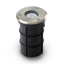 Spot encastrable LED Ø62mm 3W Rond 3000K IP67