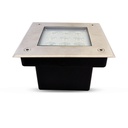 Spot LED Grond-inbouw Vierkant Inox 316L 9W 3000K