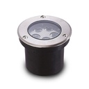 Spot LED Encastrable Sol Rond 5W 3000K Inox 316 L