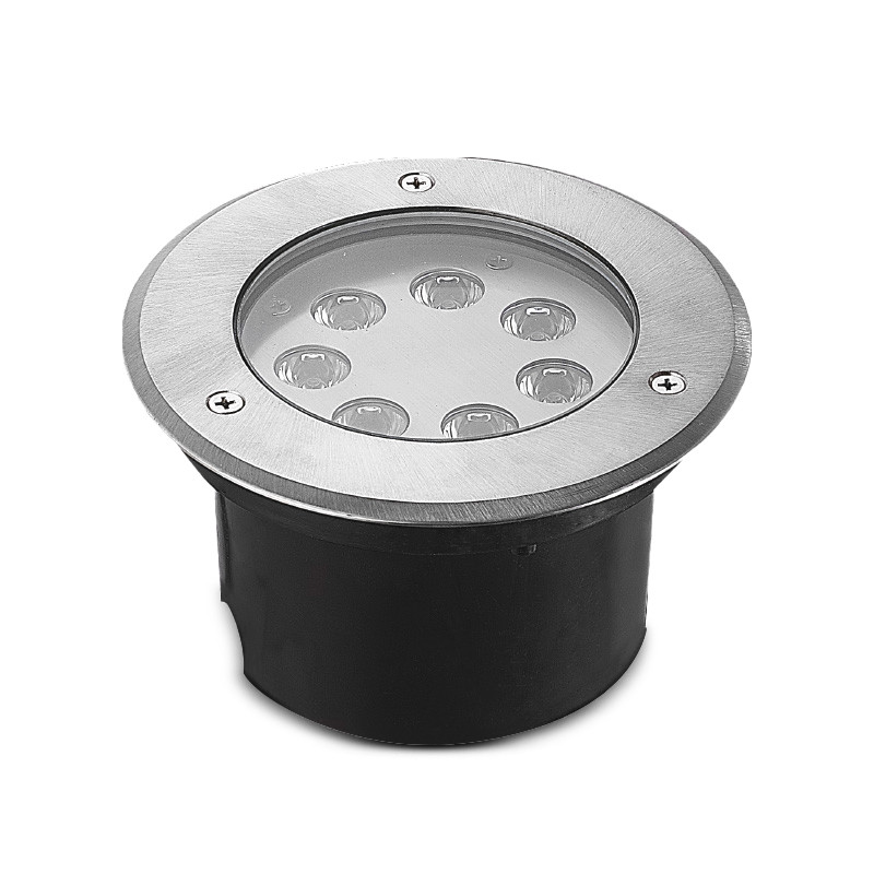 Spot LED Grond-inbouw Rond 7W 3000K Inox 316 L