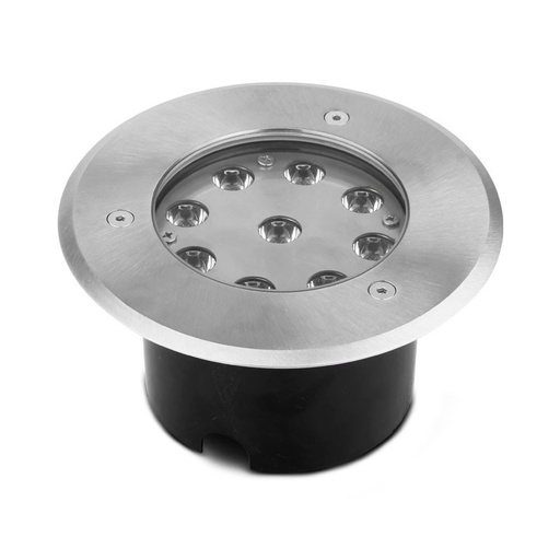 [677931] Spot LED Grond-inbouw Rond 9W 3000K Inox 316 L