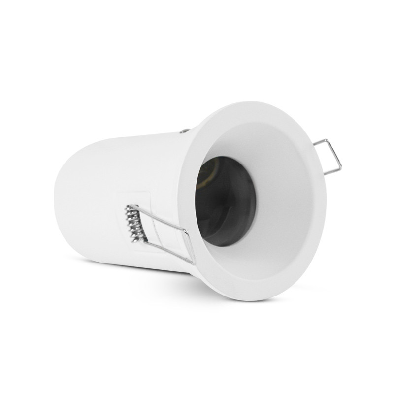 Support plafond BBC Rond Wit Lage luminantie met snelverbinding Ø90 mm