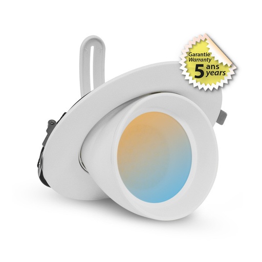 [767440] DOWNLIGHT SPOT ESCARGOT ROND  38W CCT WIT  5 jaar garantie