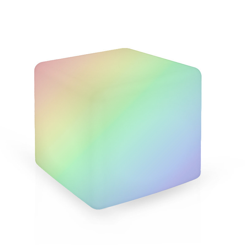 CUBE LUMINEUX RGB + TELECOMMANDE 40*40*40