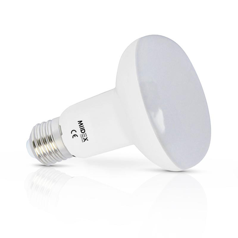 LED lamp R80 E27 10W 3000K mat