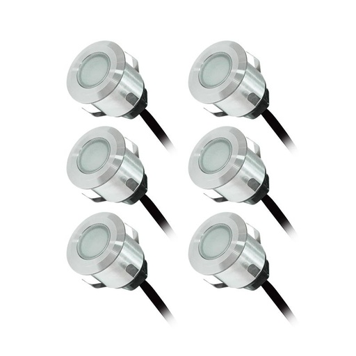 [70751] KIT SPOT LED TERRAS 6x0,6W 12V 4000K