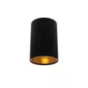 Spot Opbouw GU10 (zonder lamp) cilinder Zwart / Gouden